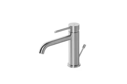 ROUND INOX, Змішувач для умивальника, brushed stainless steel (100283359)