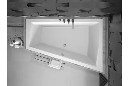 Ванна акрилова INTIMA DUO SLIM 180х125 Права (соло), без ніг