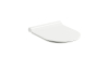 Сидіння для унітазу UNI CHROME дюропластове повільнопадаюче, біле X01550 зображення 1