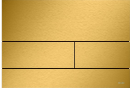 Панель смыва TECEsquare Metal с двумя клавишами, цвет - золото матовое (9240838)