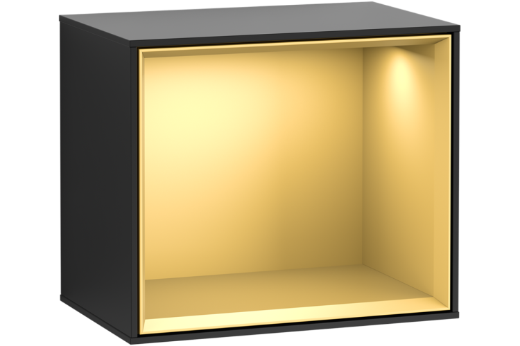FINION Модуль 418x356x270 колір Black Matt, поличка Gold Matt + 3 LED підсвітки (G580HFPD) image 2