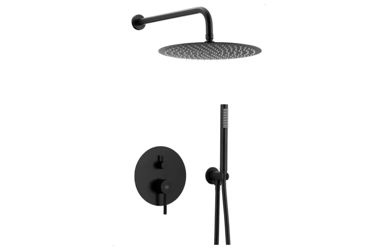 Змішувач для душу - з душ. комплектом МОЗА black 5039-501-81 image 1