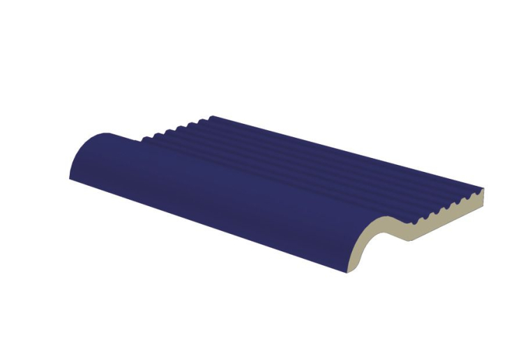 POOL GTVDA005 темно-синя 11.5х19.8 плитка для басейну з переливним краєм image 1