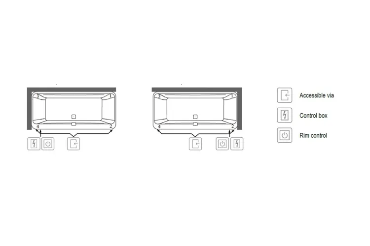SQUARO EDGE 12 Ванна гідромасажна 1900x900 з ніжками + AP + water inlet, Quaryl (UAP190SQE2B2V-01) image 3