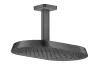 Верхній душ Axor ShowerSphere 370х220 2jet EcoSmart зі стельовим кронштейном, Brushed Black Chrome (39758340) зображення 1