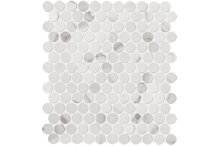 ROMA STATUARIO ROUND MOSAICO 29.5х32.5 (мозаїка) FLTS image 1