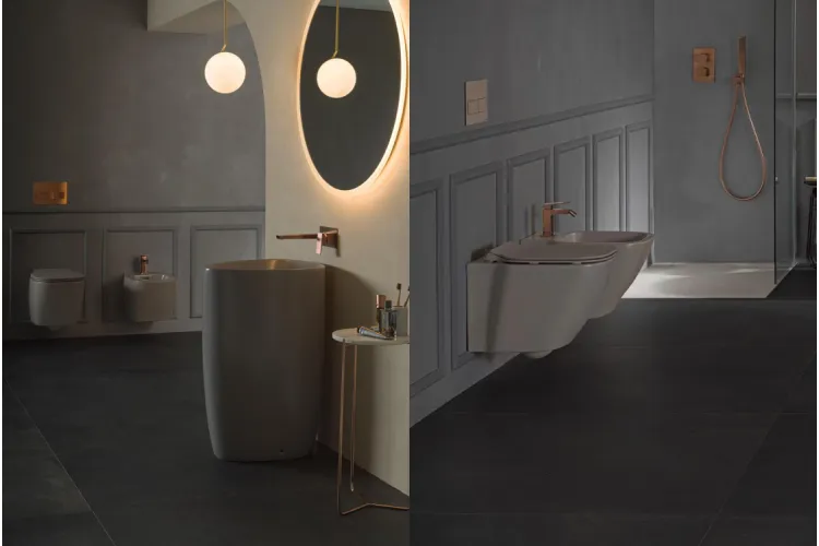 SQUARE, Змішувач для біде, brushed copper (100281901) зображення 3