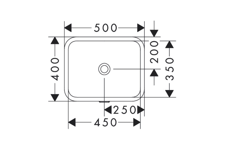 Умивальник Xuniva Q SmartClean врізний під стільницю, 450х350 мм, White (61052450) зображення 3