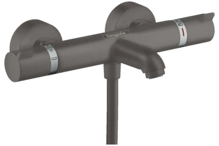 Змішувач з термостатом для ванни Ecostat Comfort, Brushed Black Chrome (13114340) зображення 1