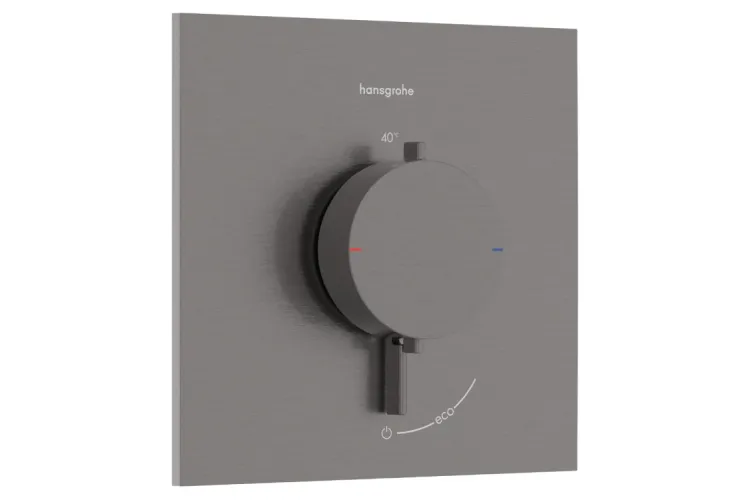 Термостат прихованого монтажу Ecostat Comfort E на 1 функцію, Brushed Black Chrome (33710340) image 1