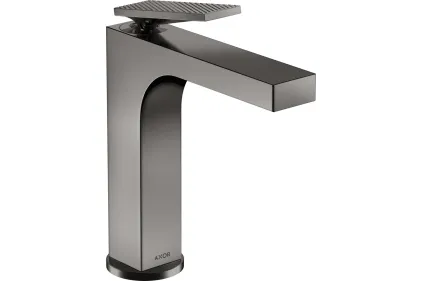 Змішувач Axor Citterio 160 Lever rhombic cut для умивальника pop-up, Polished Black Chrome 39071330