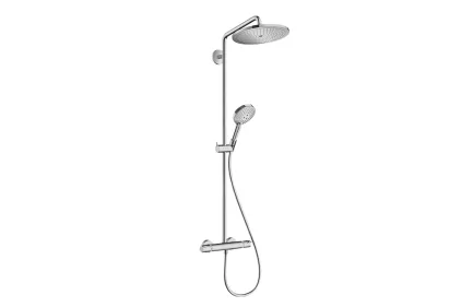 Душова система Croma Select S 280 1jet Showerpipe EcoSmart з термостатом, Stainless Steel Optic (26891800)