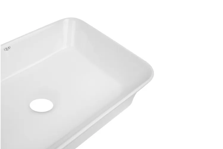 VIRGO N Умивальник накладний, прямокутний 560x380 мм, без донного клапану, White зображення 3