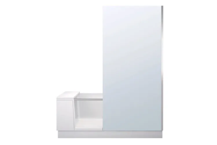 SHOWER+BATH Ванна з душовою шторкою праворуч 170x75 см White Matt (700455000000000) зображення 2