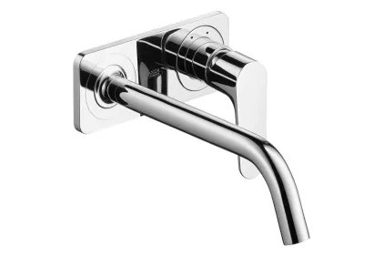 Змішувач Axor Citterio M для умивальника зі стіни на 2 отв. вилив 227 мм, Chrome 34115000