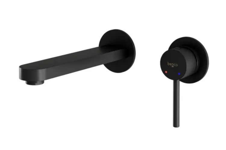 Змішувач до умивальника DECCO чорний мат (прихованого монтажу) image 1