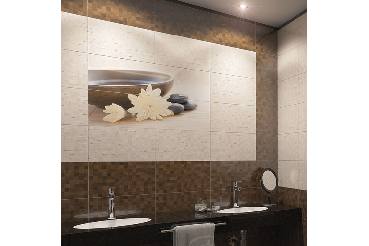 Бежево-коричнева плитка для ванної кімнати 2016 року (Каталог)