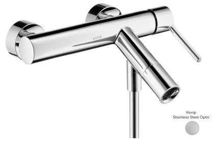 Змішувач Axor Starck Lever для ванни, Stainless Steel Optic 10465800