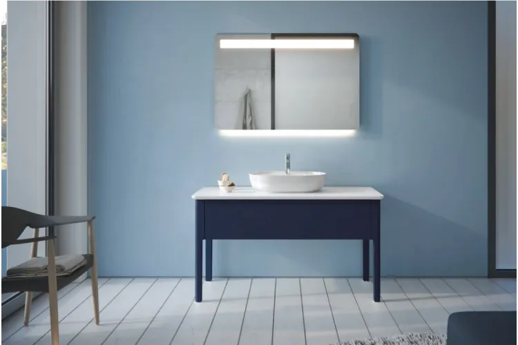 LUV Консольна підлогова тумба 133,8x57 см Night blue Satin Matt (LU956109898)  зображення 2