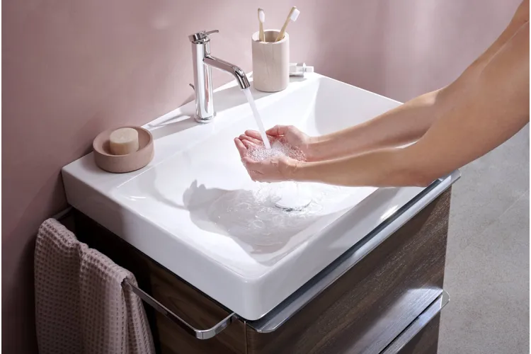 Змішувач Tecturis S 110 для умивальника, Chrome (73310000) image 2