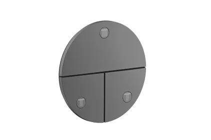 Перемикач ShowerSelect ID Round на 3 функції, Brushed Black Chrome (36779340)