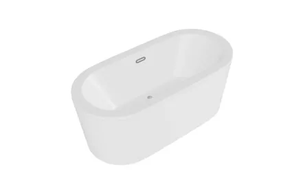 Ванна VICTORIA 160х75 з сифоном Alcaplast з тонким переливом з верхньою очисткою хром