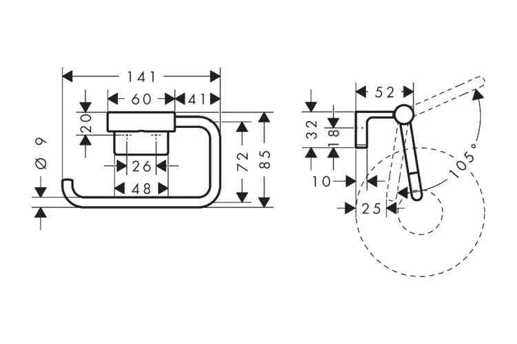 AddStoris S Тримач паперу, Brushed Bronze (41788140) image 2