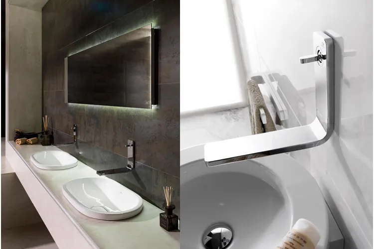 LOUNGE, Змішувач для умивальника зі стіни, chrome (100063522) image 3