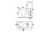 Унітаз-компакт ЕКО 011 2000: механічна зливна система на 3/6 л, горизонтальний злив, нижній підвід + кришка дюропластова image 2