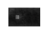 Піддон TERRAN 120х80 чорний, штучний камінь (з сифоном і трапом) AP014B032001400 зображення 1