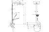 Душова система Raindance E 300 1Jet з термостатом Showerpipe 600 ST (27363000) зображення 2