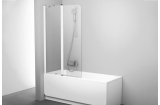 Шторка для ванни 100 см Транспарент, ліва, ( профіль білий)  CVS2-100L (7QLA0100Z1)