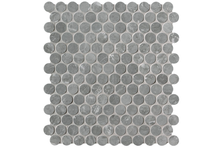 ROMA DIAMOND GRIGIO SUP. ROUND GRES MOSAICO 29.5x32.5 FNY9 (мозаїка) зображення 1