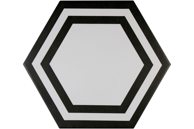 ADPV9020 PAVIMENTO HEXAGONO DECO BLACK 20x23 (шестигранник) (плитка для підлоги і стін) image 1