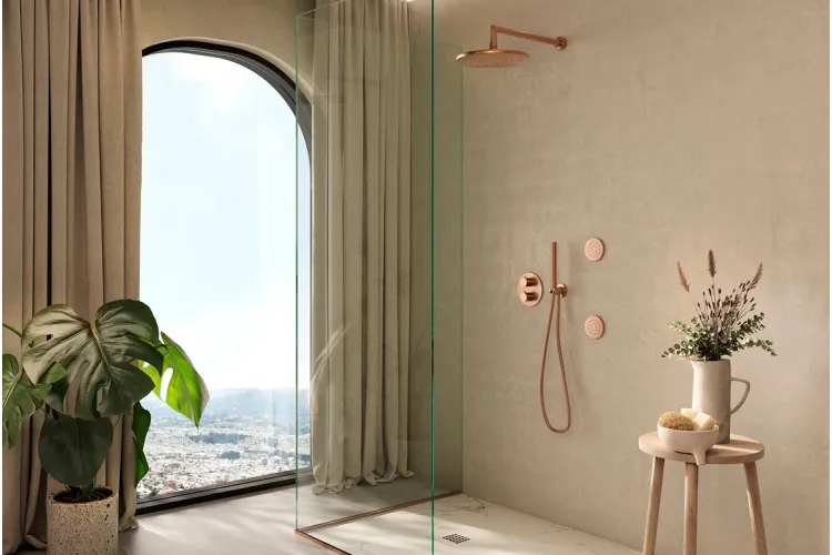 RONDO Зовнішня частина термостатичного змішувача smart box, brushed copper (100280797) зображення 2