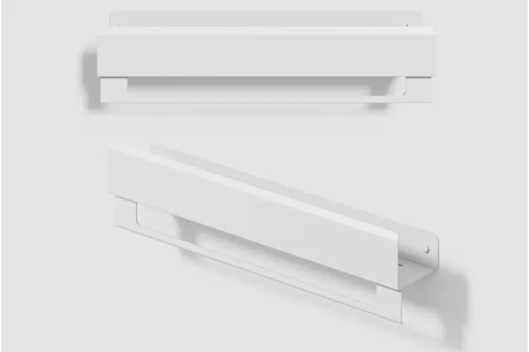 Полиця "LOFT" 500, рейлінг С, RAL9016 white mat image 2