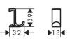 WallStoris Гачок для рушників широкий (2 штуки) 3.9 x 3.2 x 1.8 см Matt Black (27914670) зображення 2