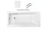 Ванна акрилова TALIA 170х75 Premium (підголовник+ручки) без ніг / без обудови image 1