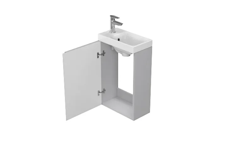 Шафка + умивальник MODUO 40 см сірий  СЕТ B09 зображення 2