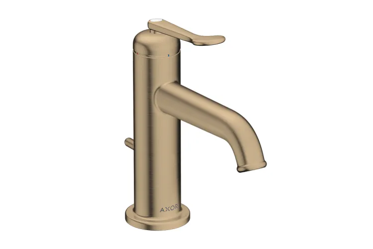 Змішувач Axor Archivio 90 CoolStart для умивальника з донним клапаном pop-up, Brushed Bronze (34002140) зображення 1