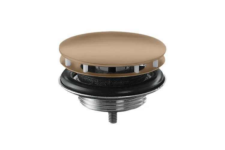 Донний клапан з фіксованою кришкою Axor для умивальників, Brushed Red Gold 51301310 зображення 1