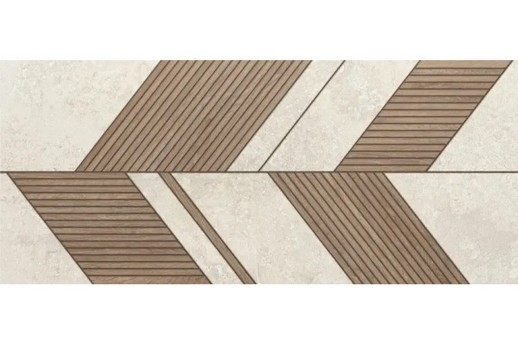 RAPOLANO 3300 WHITE RELIEVE ARROW 64x147,5 декор (плитка настінна) image 1