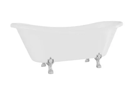 Ванна AMELIA ретро 190х77 з ногами золото, з 2 отворами, без сифону