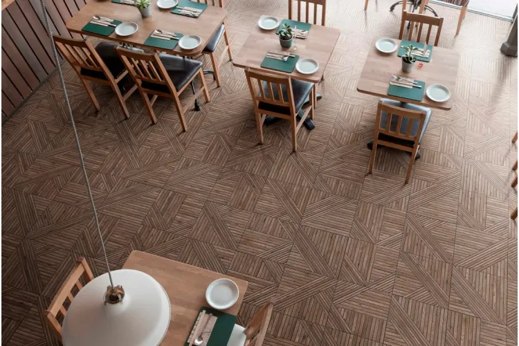 TANGRAM WOOD WALNUT 44X44 (плитка для підлоги і стін) зображення 2