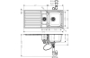 Кухонна мийка S4113-F540 на стільницю 1075х505 з сифоном automatic (43339800) Stainless Steel зображення 2