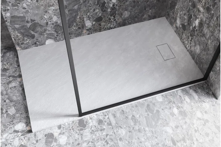 Піддон прямокутний VEXO 100х80 білий + сифон зображення 4