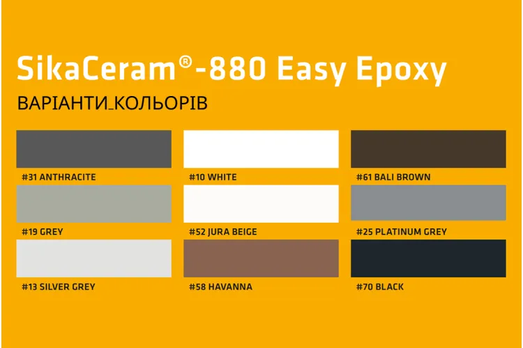 SikaCeram-880 Easy Epoxy(AB) 2к Епоксидна затирка, havana 5кг image 2