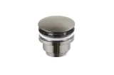 Донний клапан для умивальника універсальний (clicker), brushed titanium (100291447)