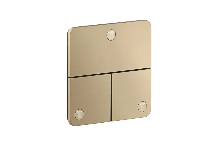 Перемикач ShowerSelect ID Softsquare на 3 функції, Brushed Bronze (36781140) зображення 1