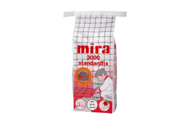 Клей Mira 3000 StandardFix (25 кг) сірий, клас C1T зображення 1